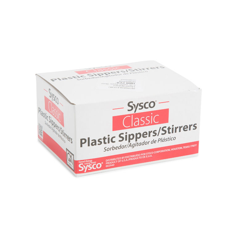 Stirrer Plastic Straw Black 5.25