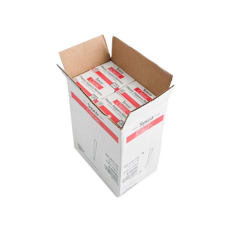 Stirrer Plastic Straw Black 5.25