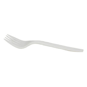 Fork Polypropylene White Medium Weight Cps