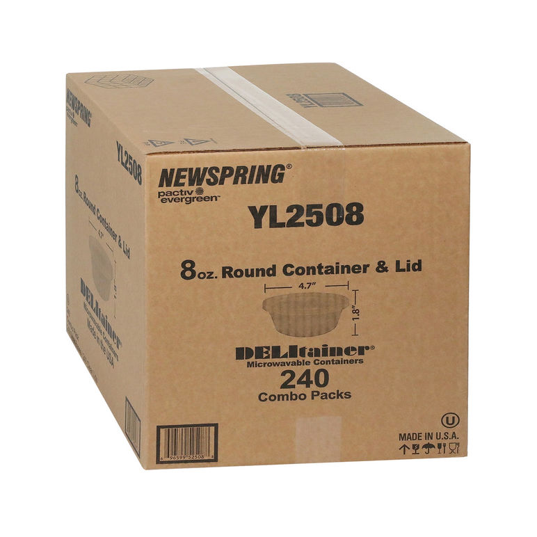 Container Plastic Deli Translucent With Lid