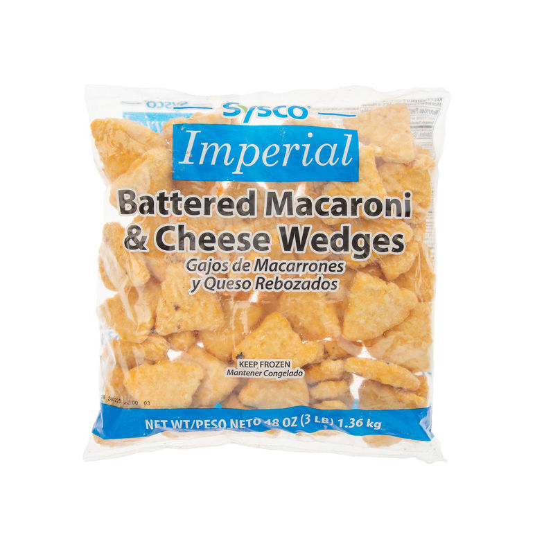 Appetizer Cheese Macaroni Wedges Battered