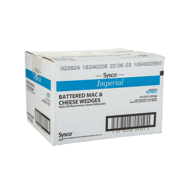 Appetizer Cheese Macaroni Wedges Battered