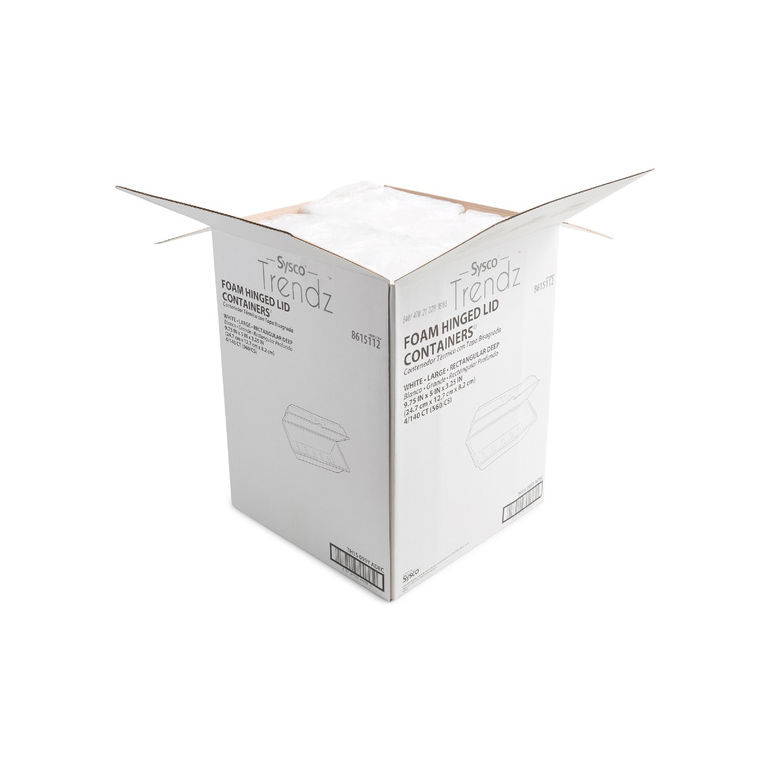 Container Foam Hinged Hoagie Utility