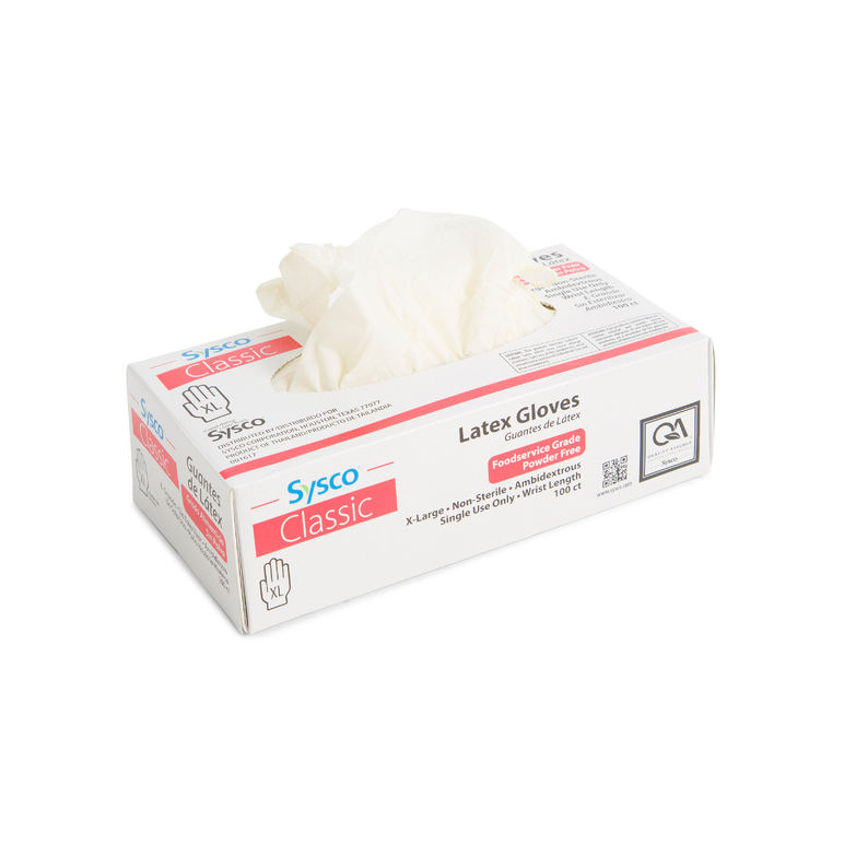 Glove Latex Foodservice Powder-free Extra-larg
