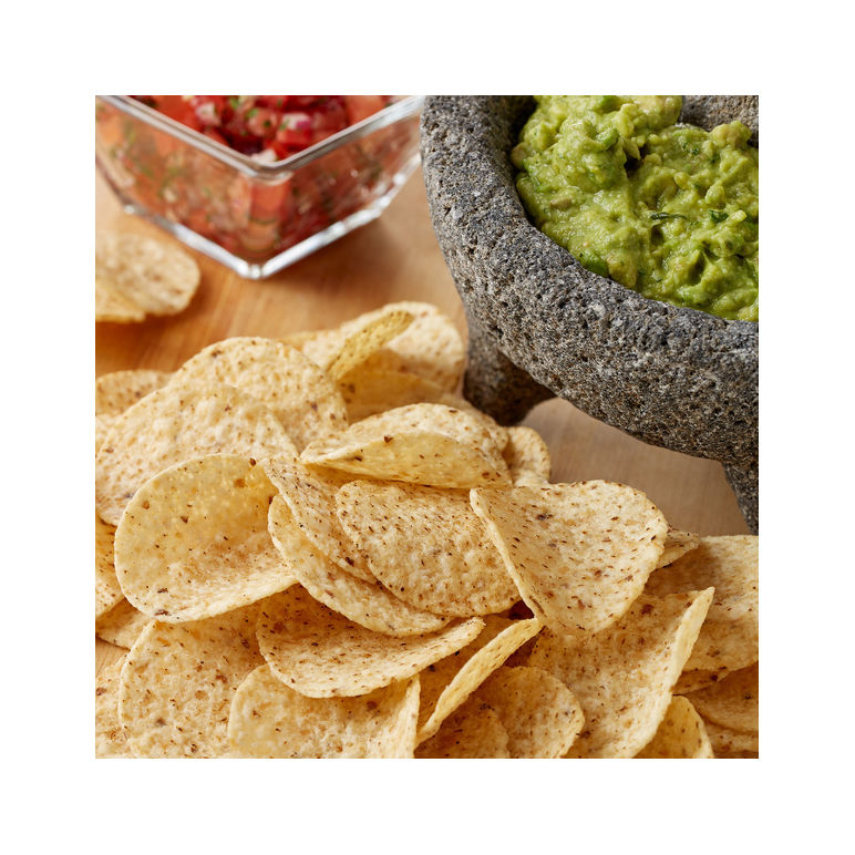 Chip Tortilla Corn White Round