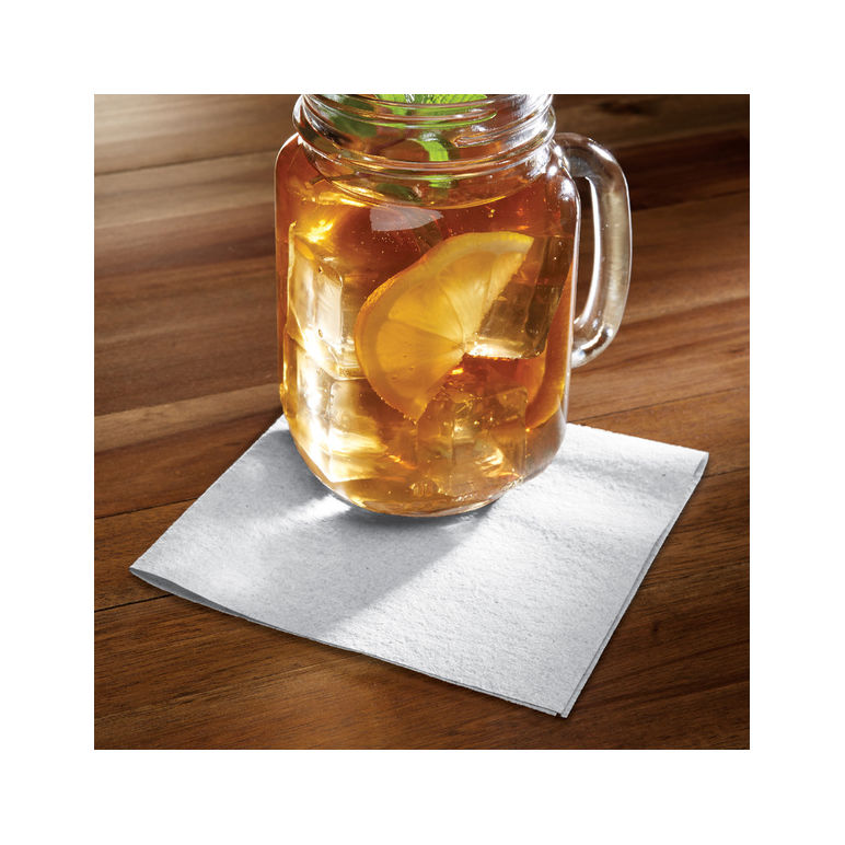 Napkin 10 Inch X 10 Inch Linen-like White 1-pl