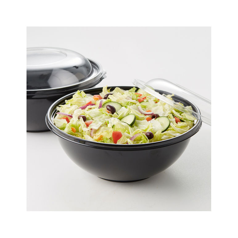 Bowl Plastic Black Pet 160 Ounce
