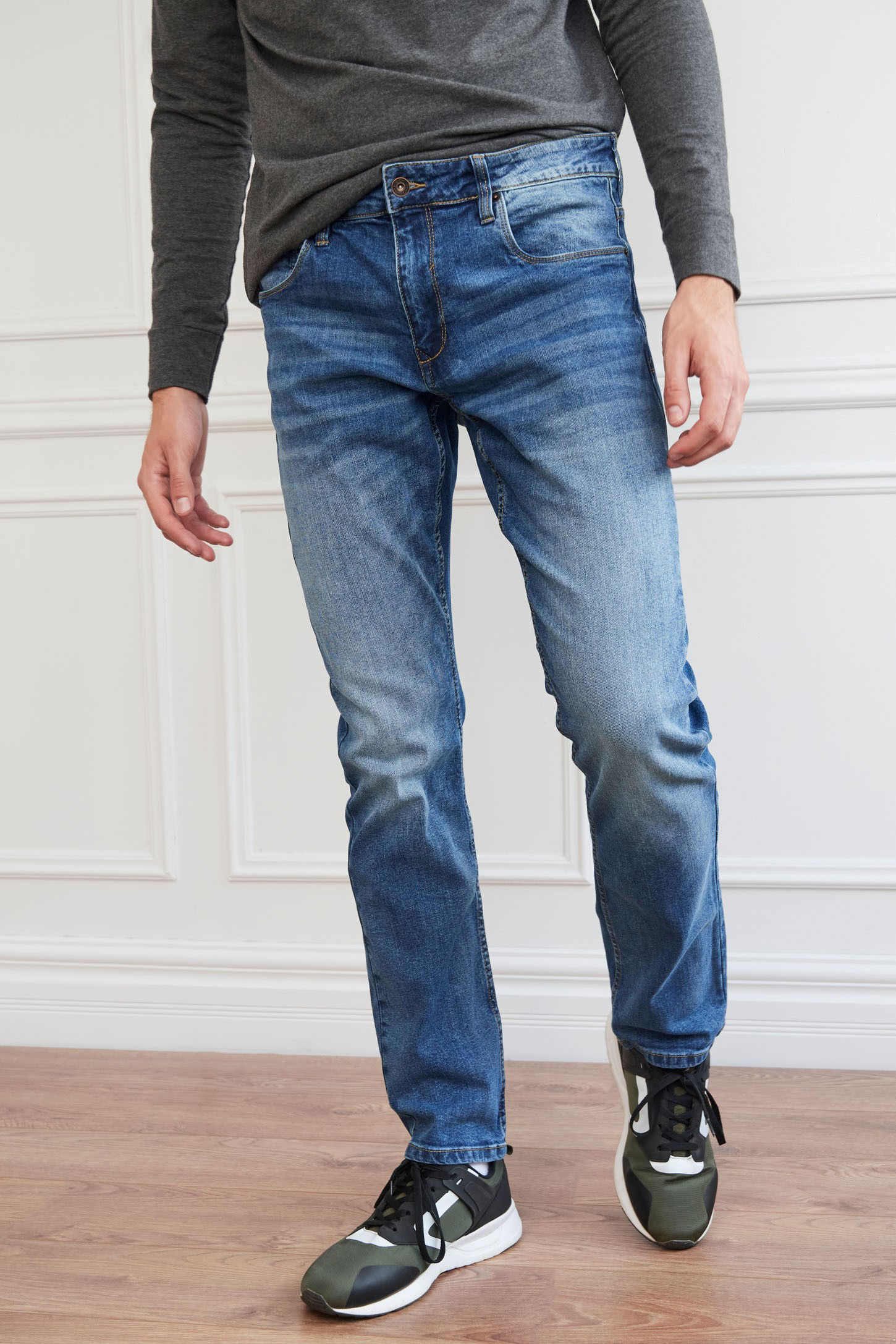 fit medium jeans - Men Aubainerie