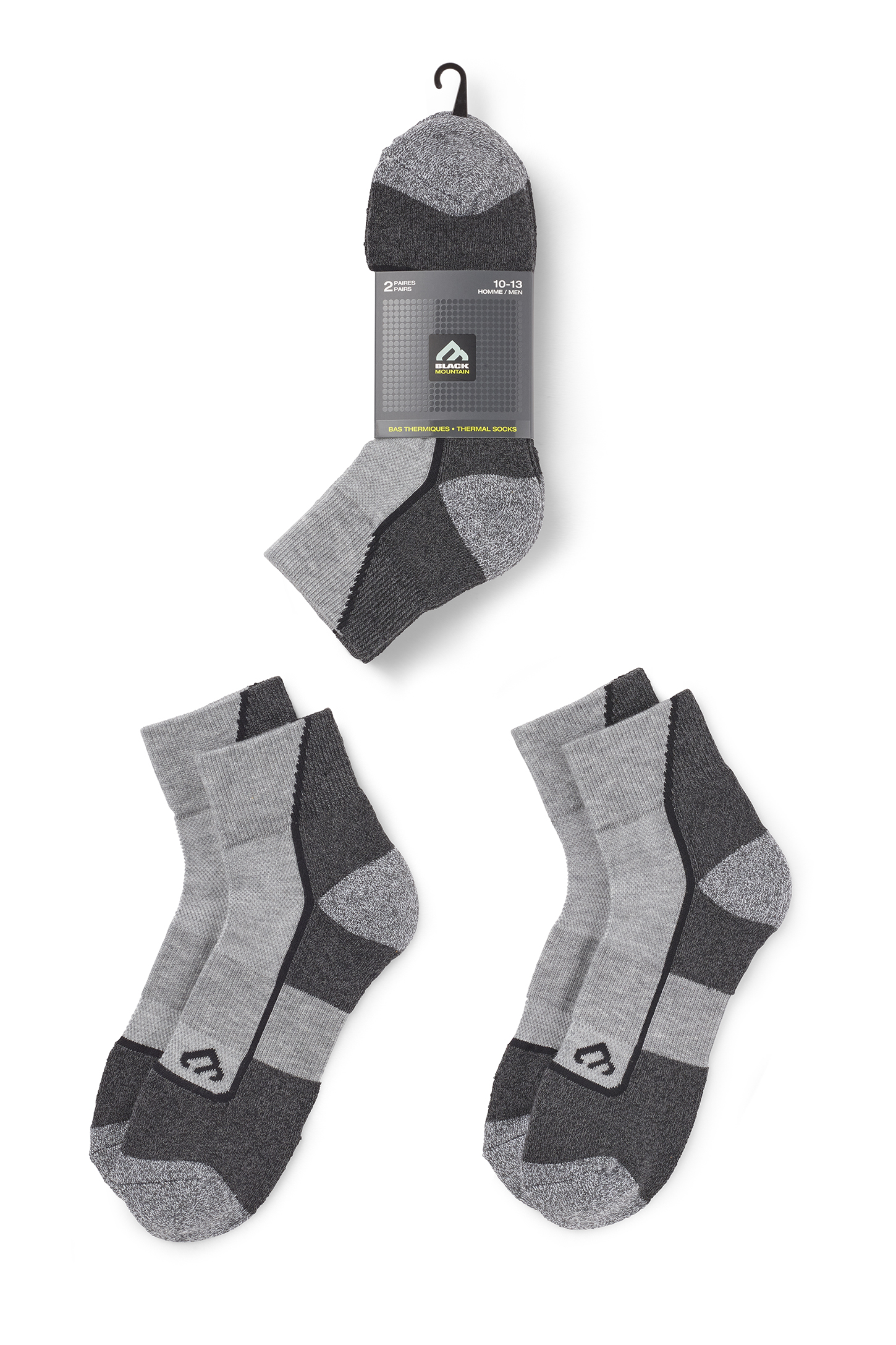 Thermal ankle socks, set of 2 Men Aubainerie