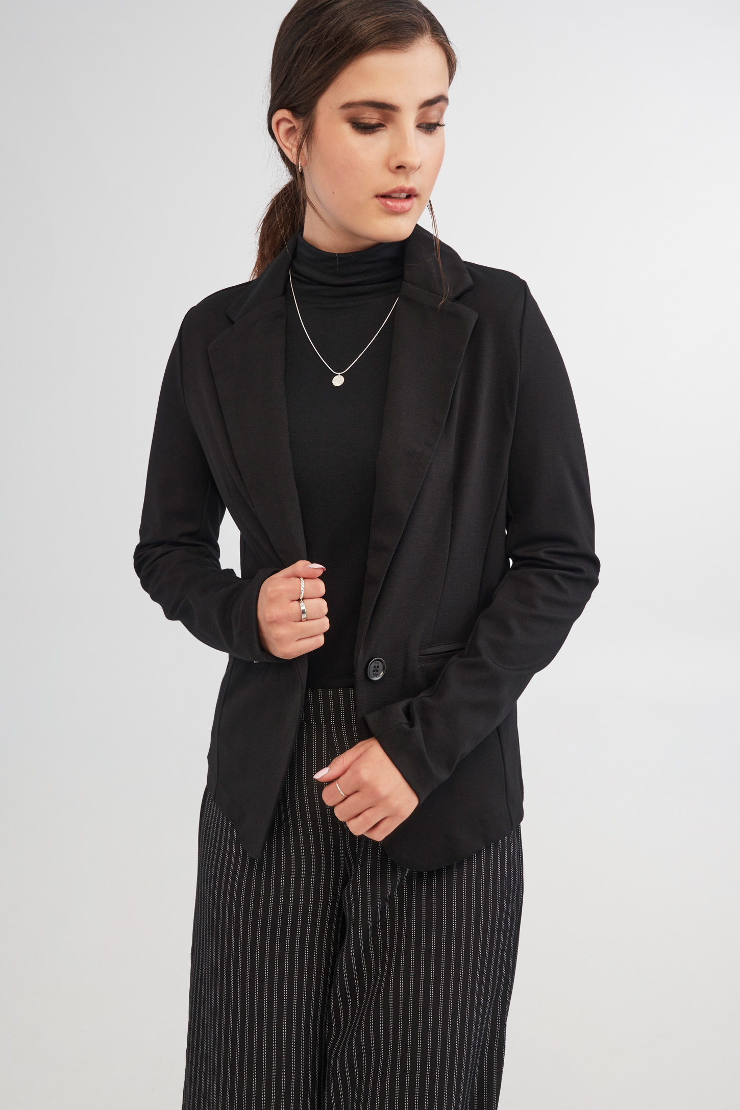 veston noir femme