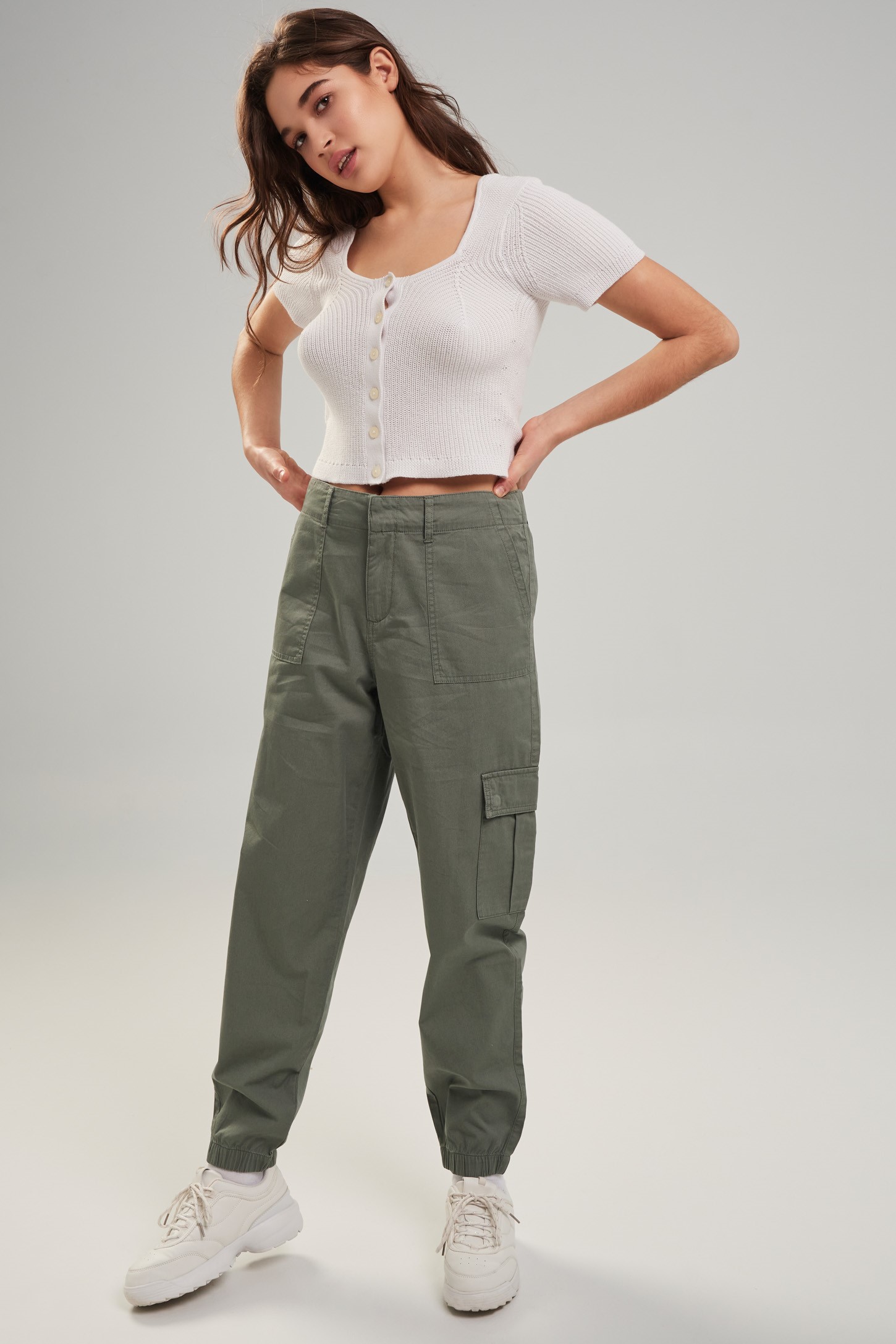 Pantalon de jogging cargo Femme Aubainerie