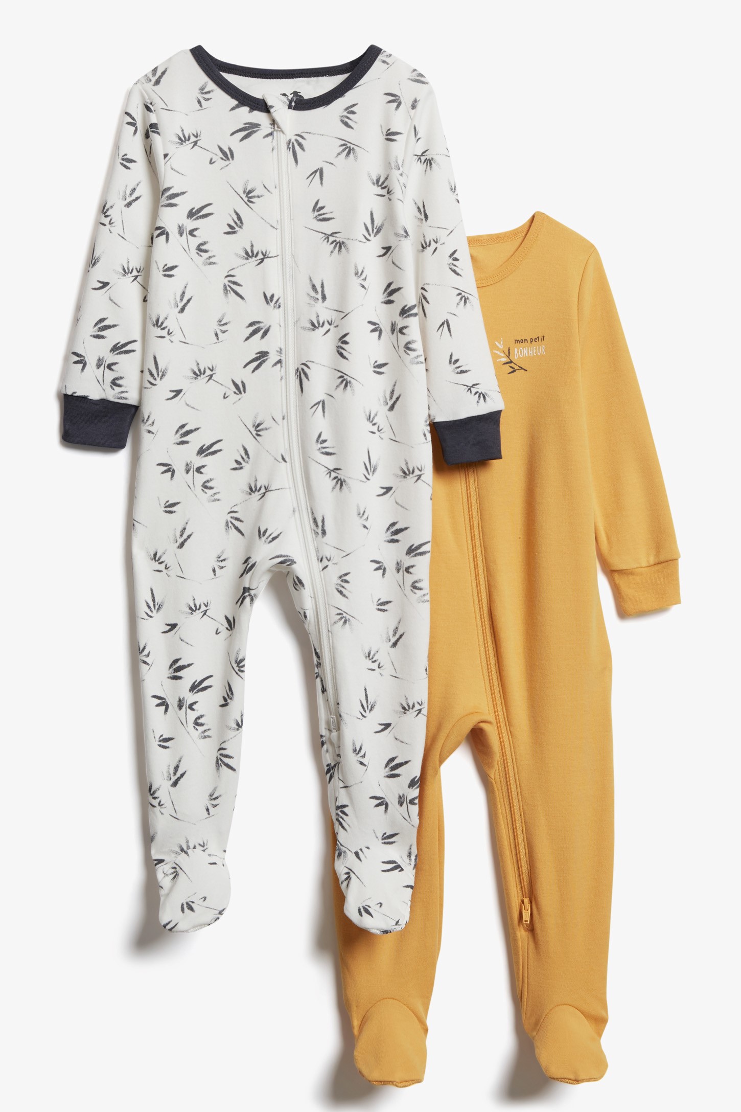 Lot de deux pyjamas unepièce en coton bio Bébé garçon Aubainerie
