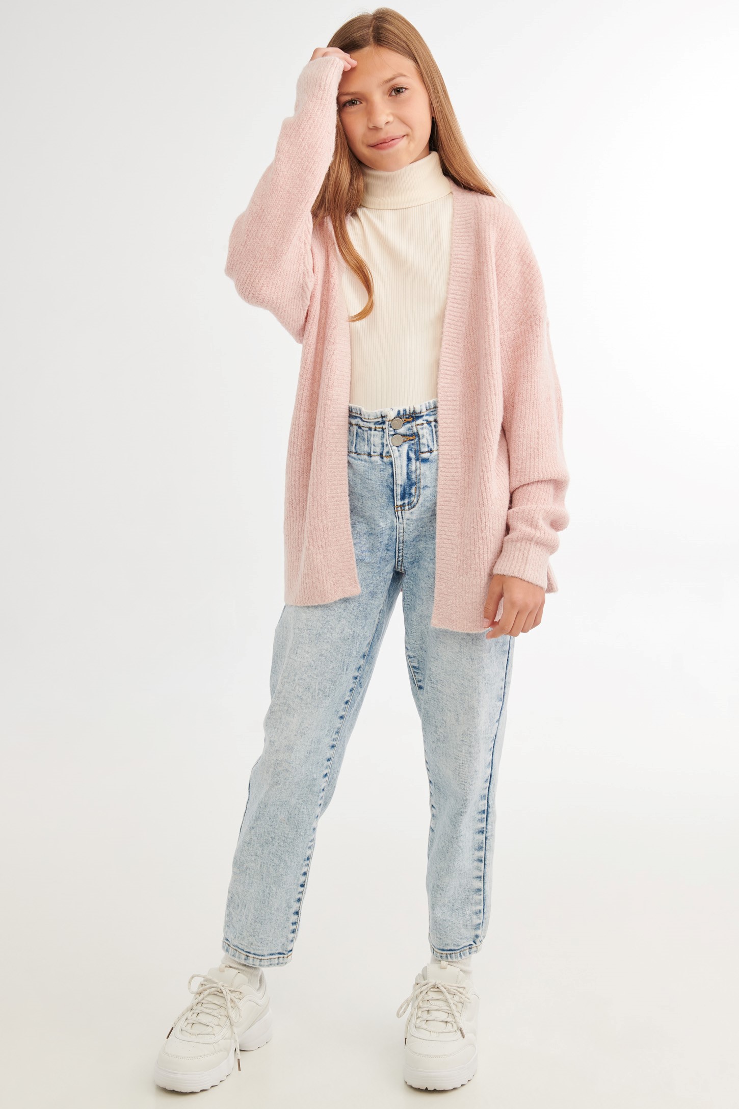 Cardigan en tricot côtelé Ado fille Aubainerie