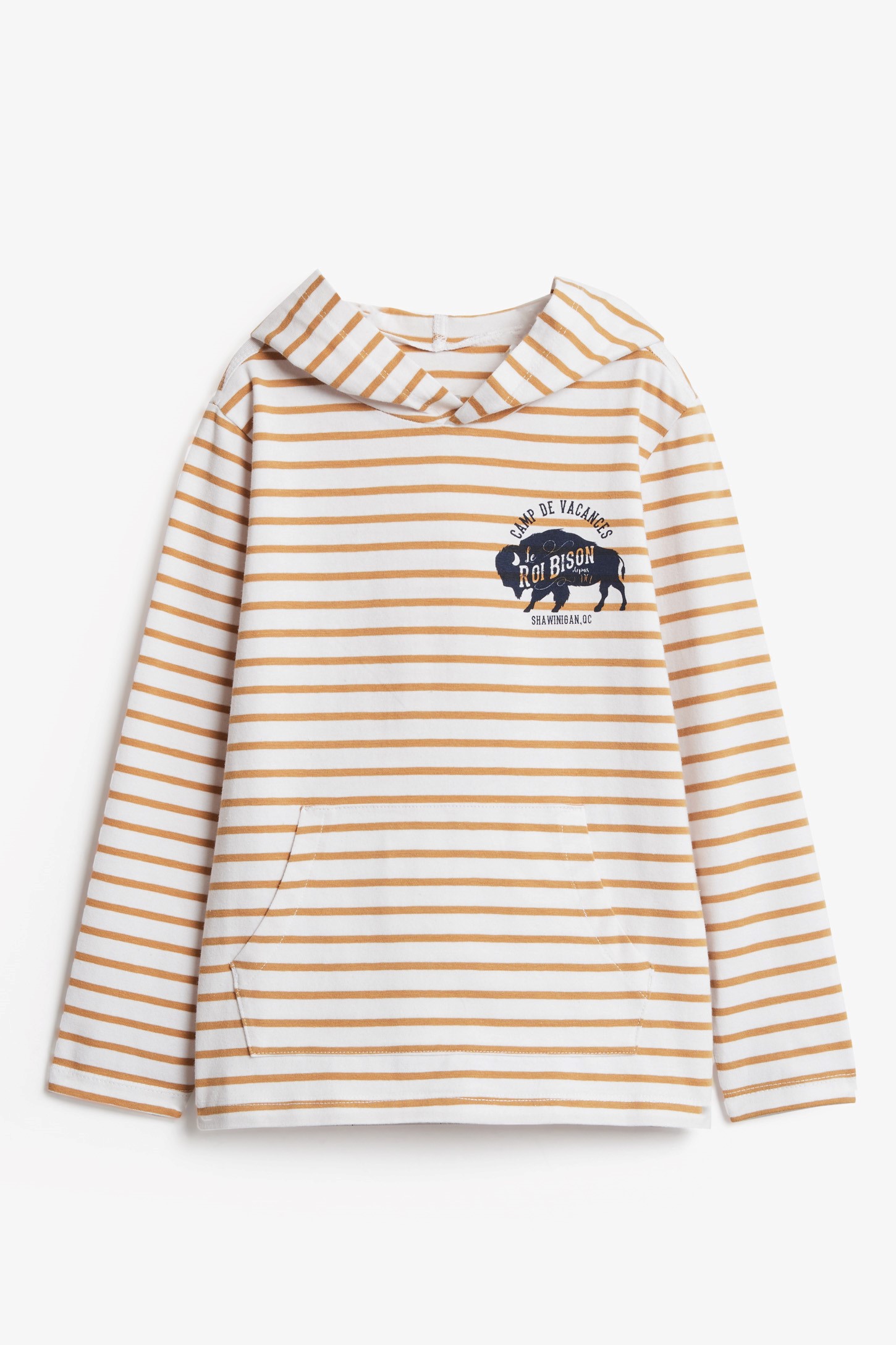 Chandail demi-zip unisexe en coton ouaté pour enfant main image 1