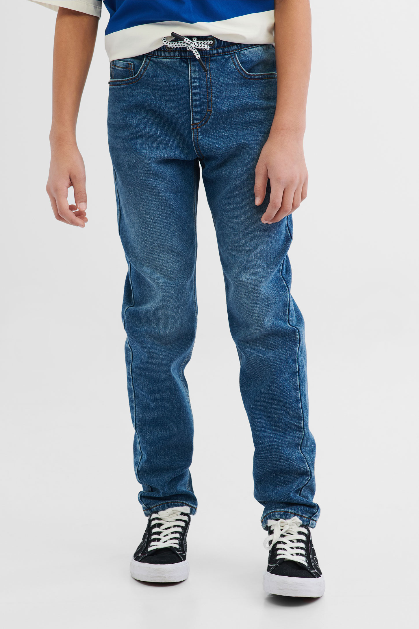 NEXT Garçon Jean Stretch Lavage à l'acide Bleu 10 Ans