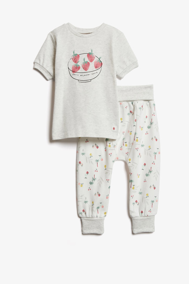Pyjama Deux Pieces En Coton Bebe Fille Aubainerie Pyjama Deux Pieces En Coton Bebe Fille Aubainerie