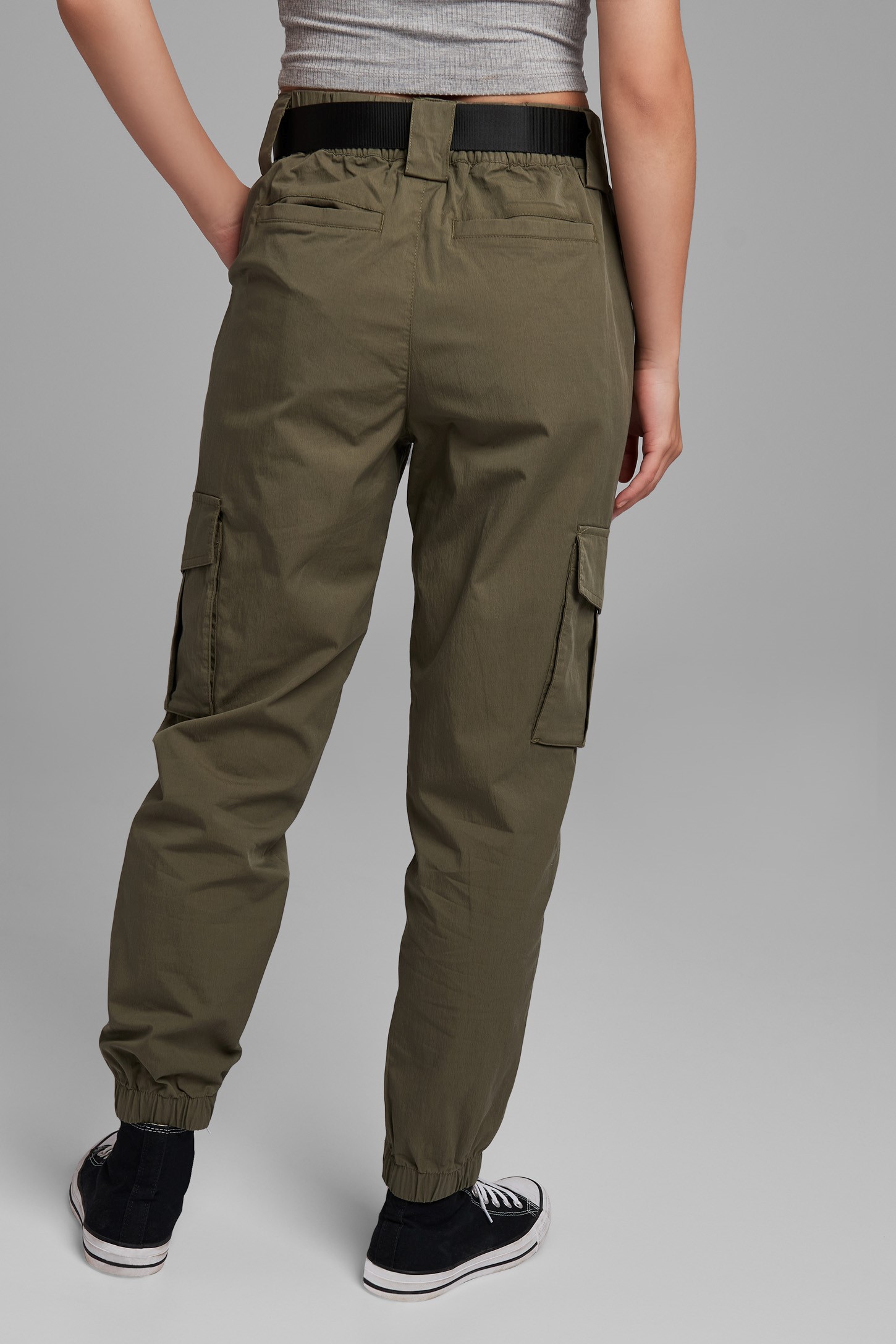 Pantalon Cargo Coton À Taille Élastique pour Homme