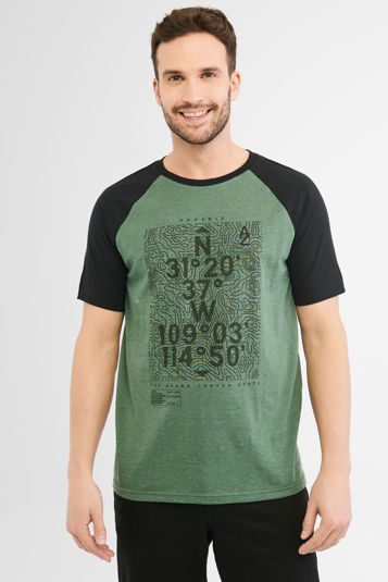 T-shirt en coton imprimé, 2/30$ - Homme