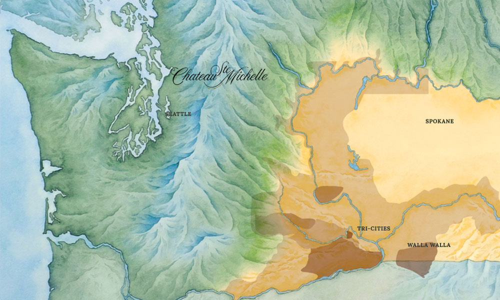Chateau Ste. Michelle vineyard map