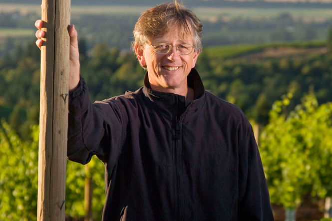 Winemaker Gary Horner in the vineyard