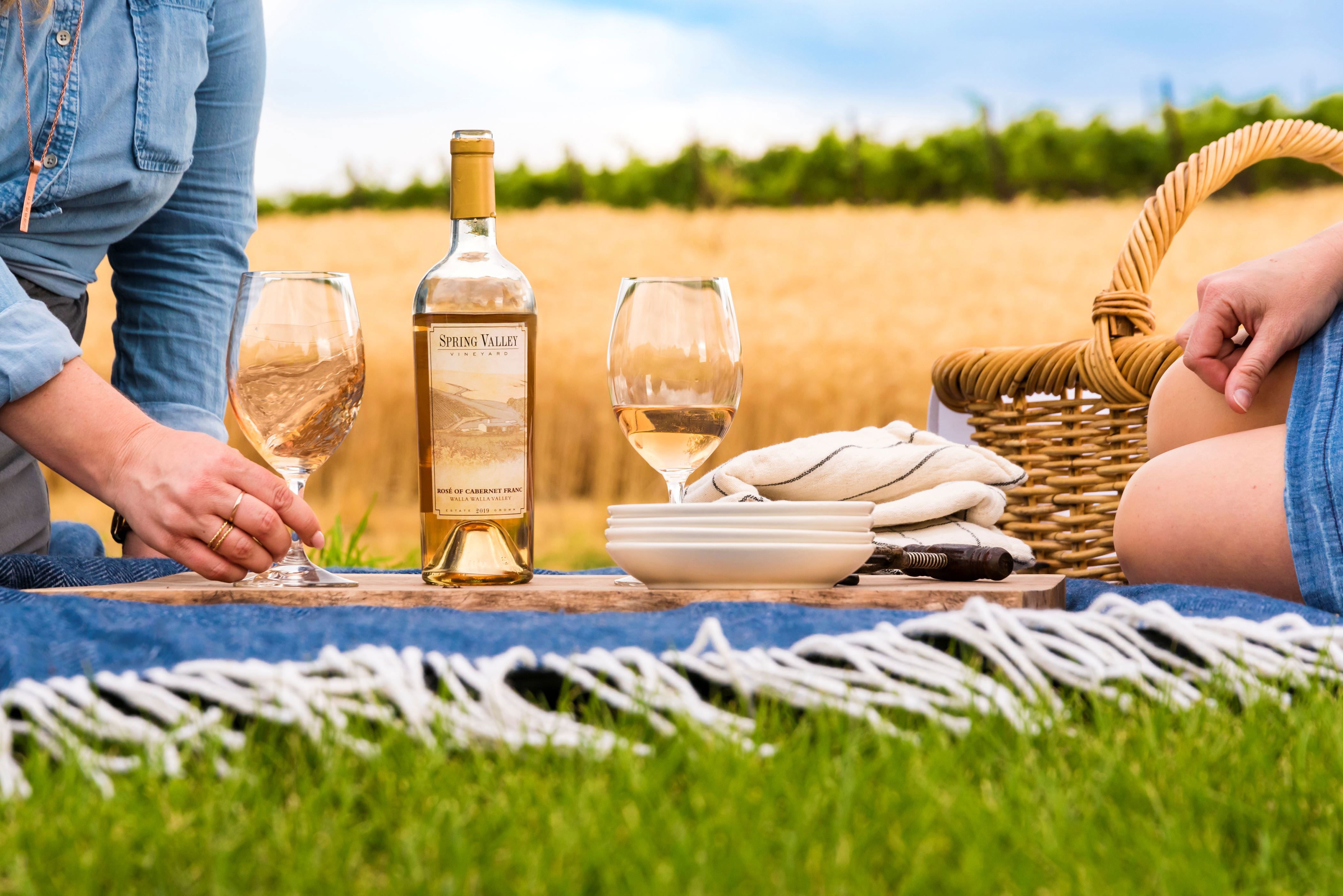 Picnic with Spring Valley Vineyard wine