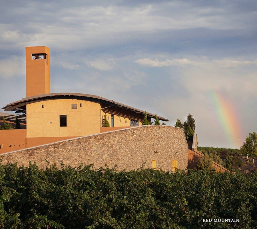 Stag's Leap Wine Cellars overlooking Red Mountain