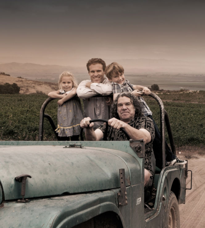 Gary, Mark & Jeff Pisoni in a Jeep