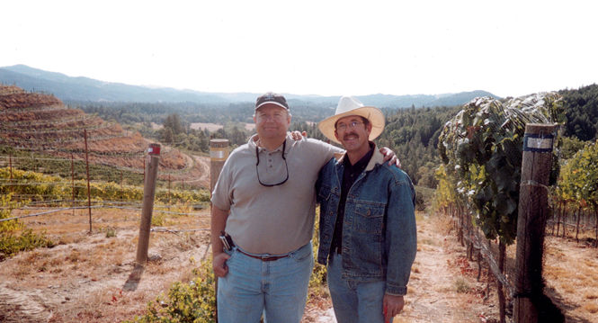 Founder Donald Patz and Stuart Bewley of Alder Springs Vineyard