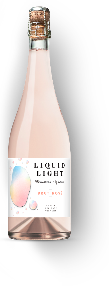 Bottle of Liquid Light Brut Rosé