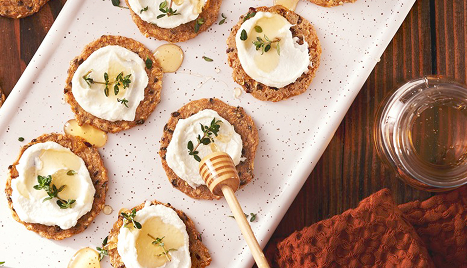 Goat Cheese Honey and Thyme Bites