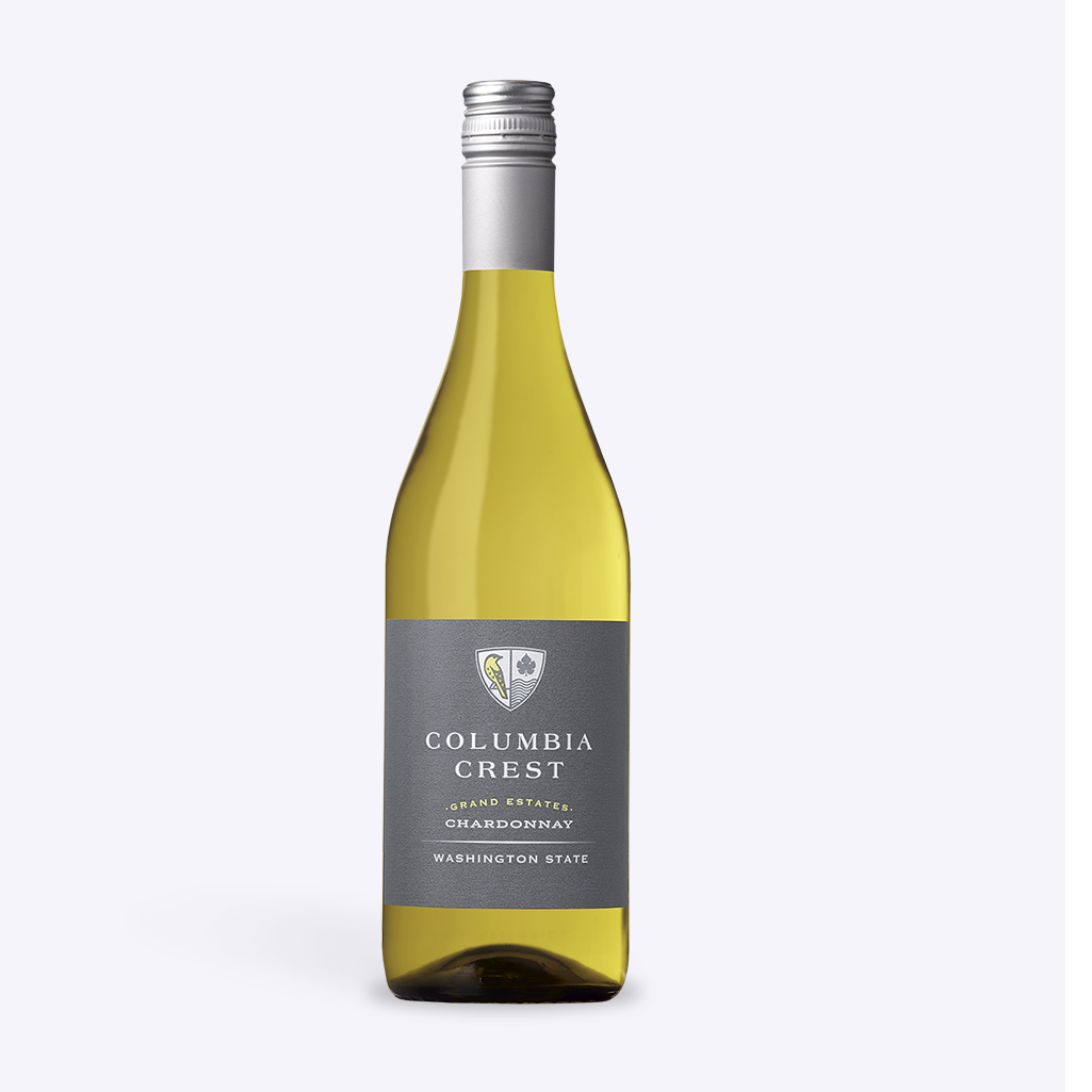 Bottle of Grand Estates Chardonnay