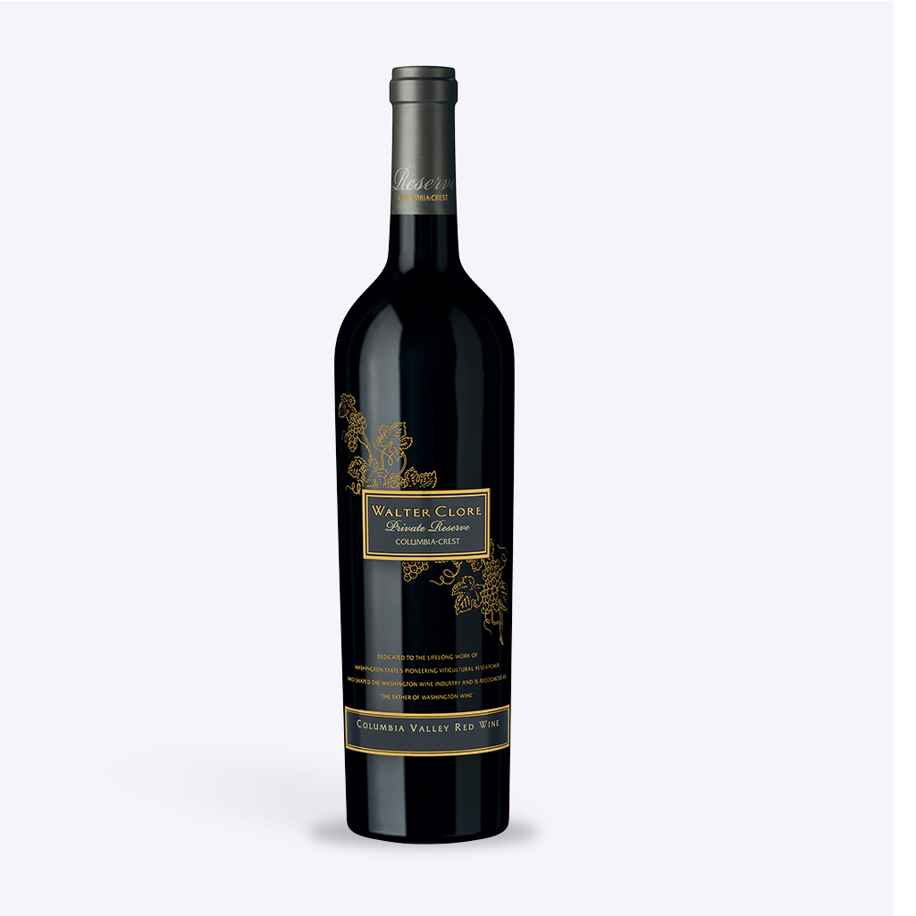 Bottle of Reserve Walter Clore Red Wine