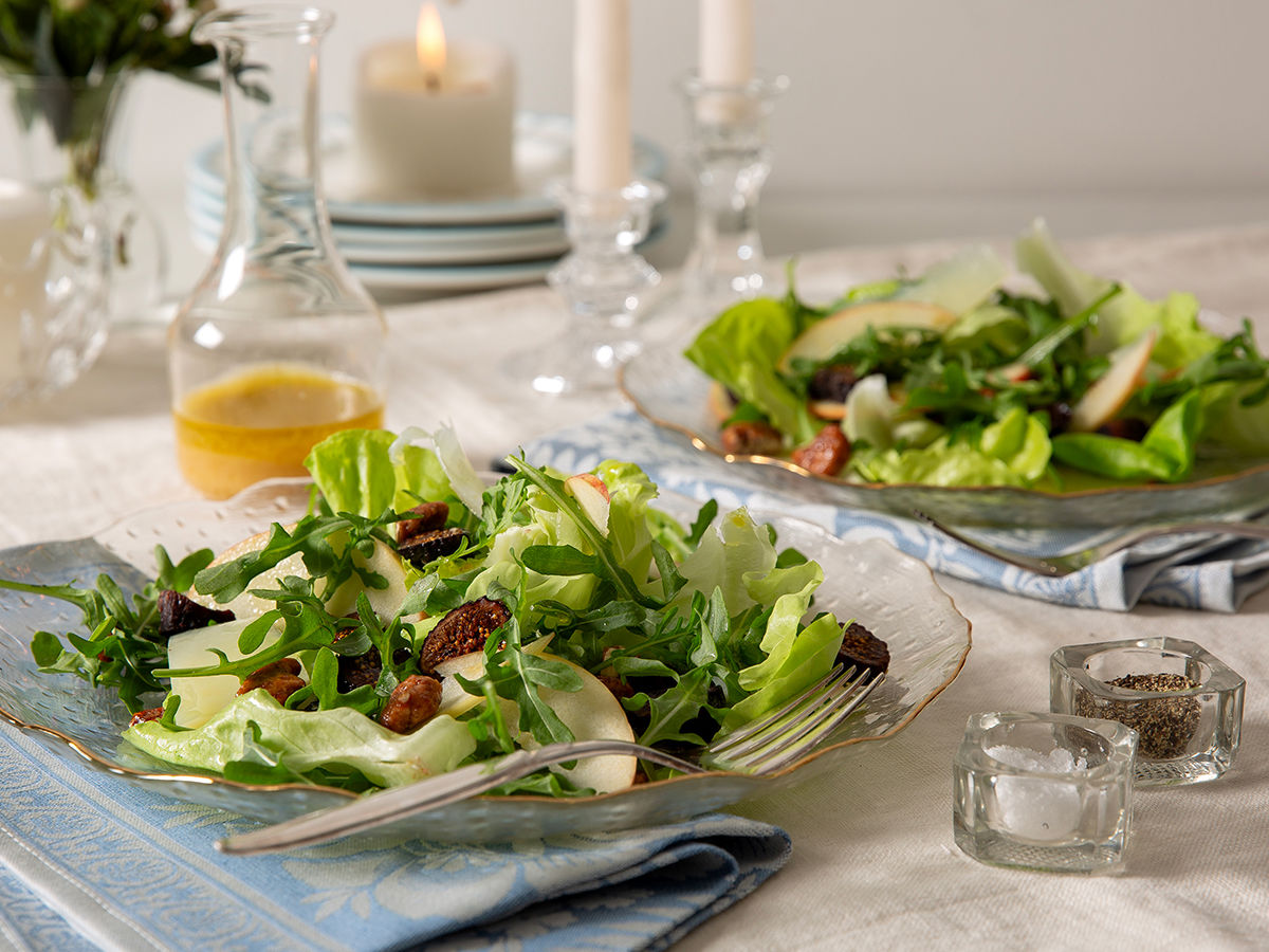 Arugula Salad on a Table