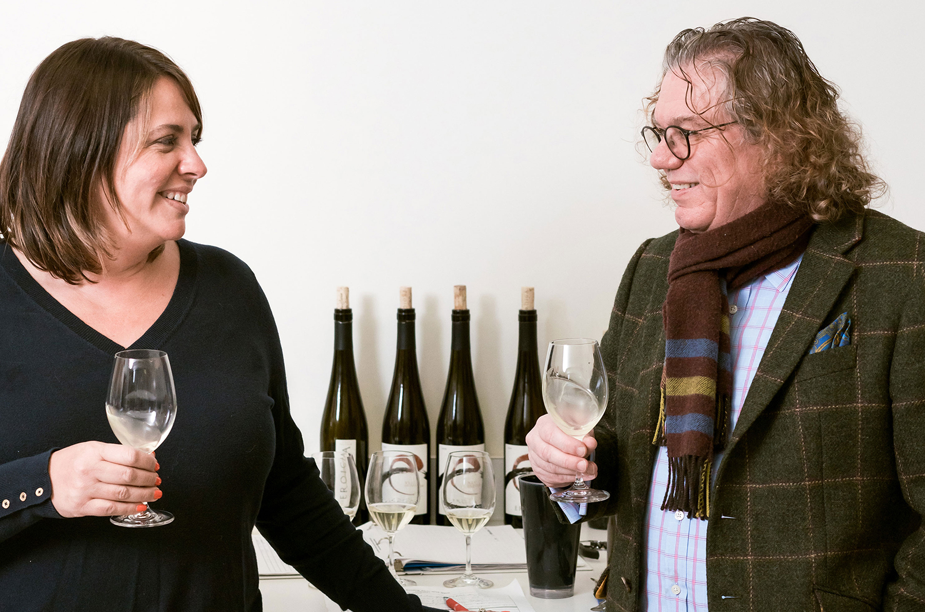 Winemakers Katie Nelson and Ernst Loosen