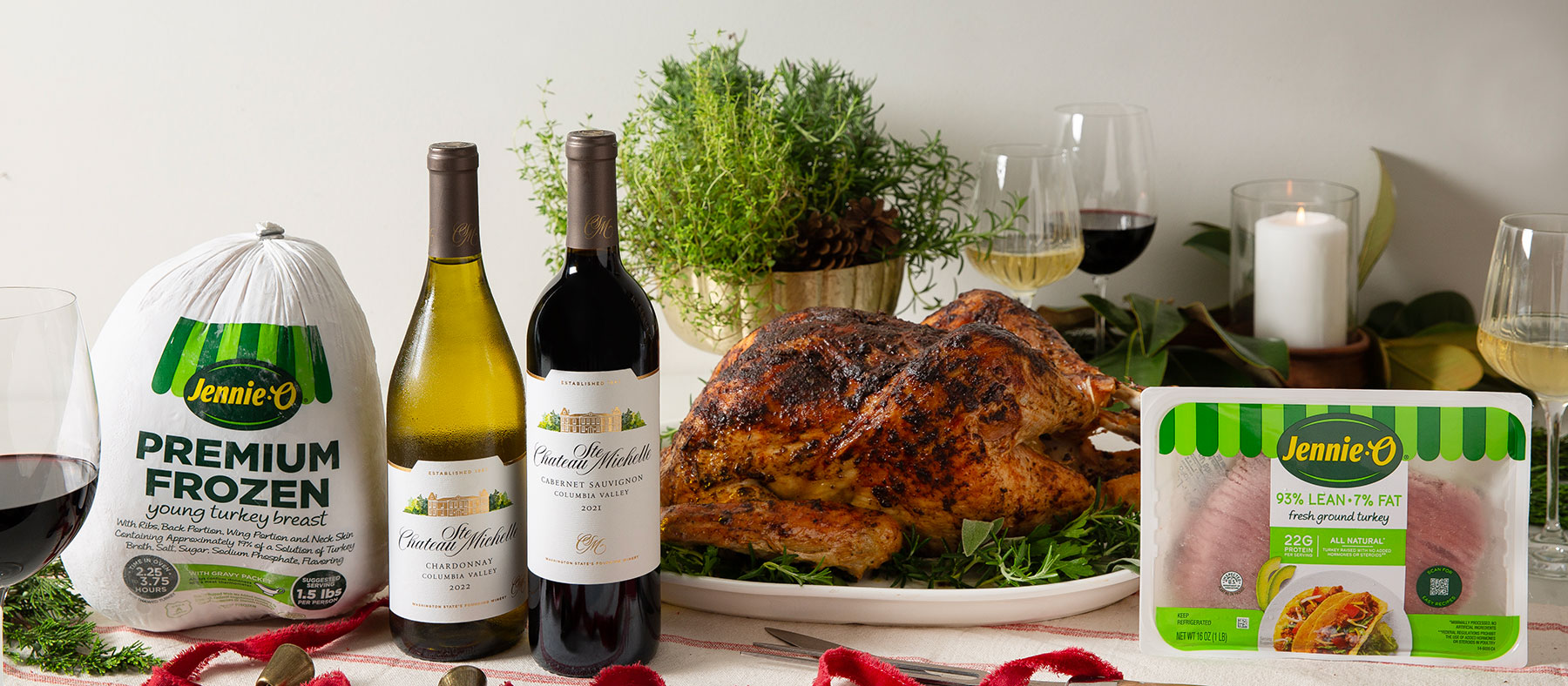 Jennie-O turkey and Chateau Ste. Michelle