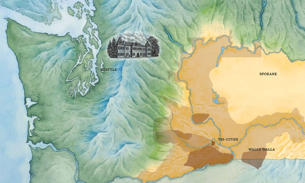 Chateau Ste. Michelle vineyard map