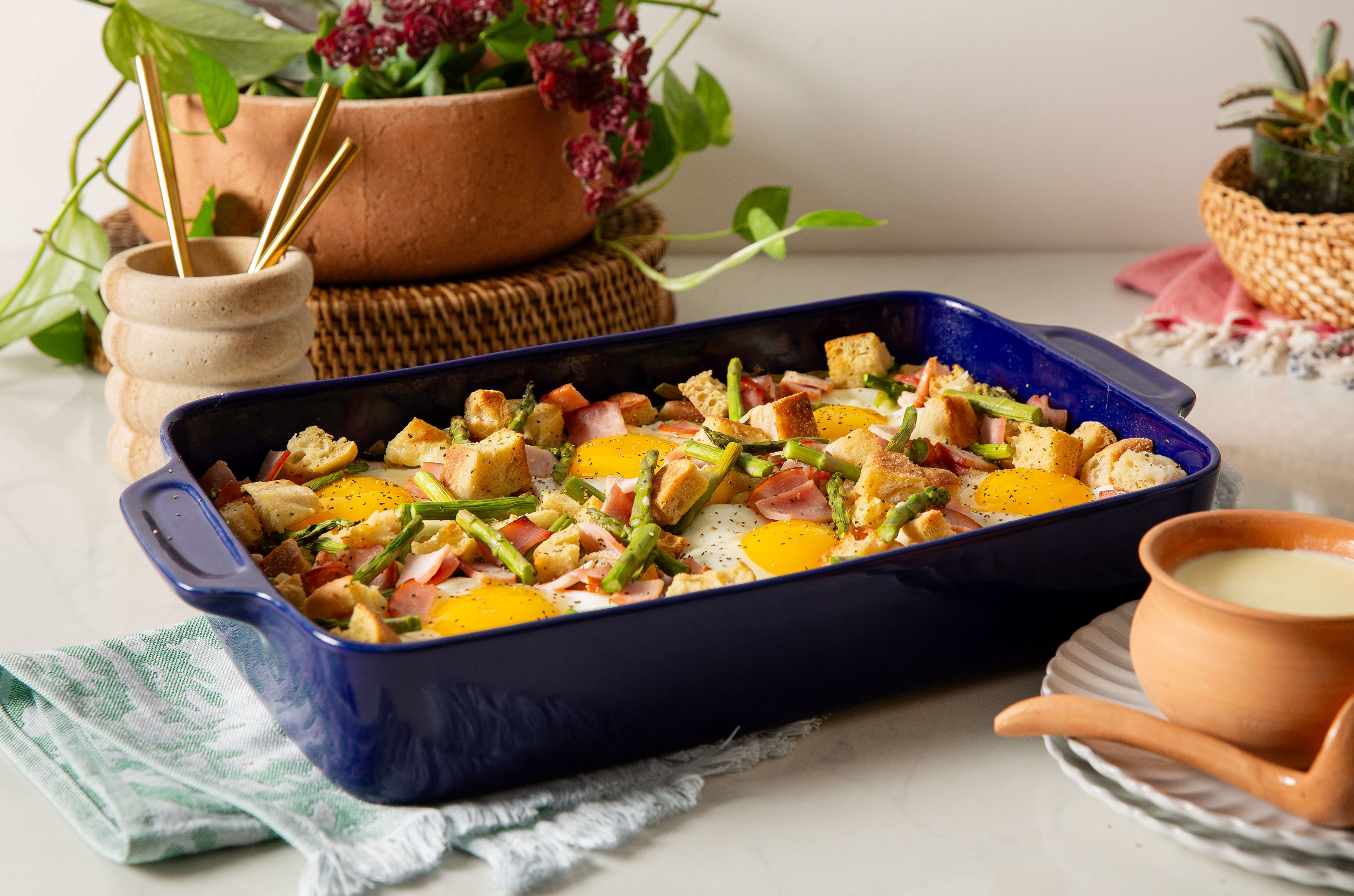 Eggs Benedict Strata Recipe