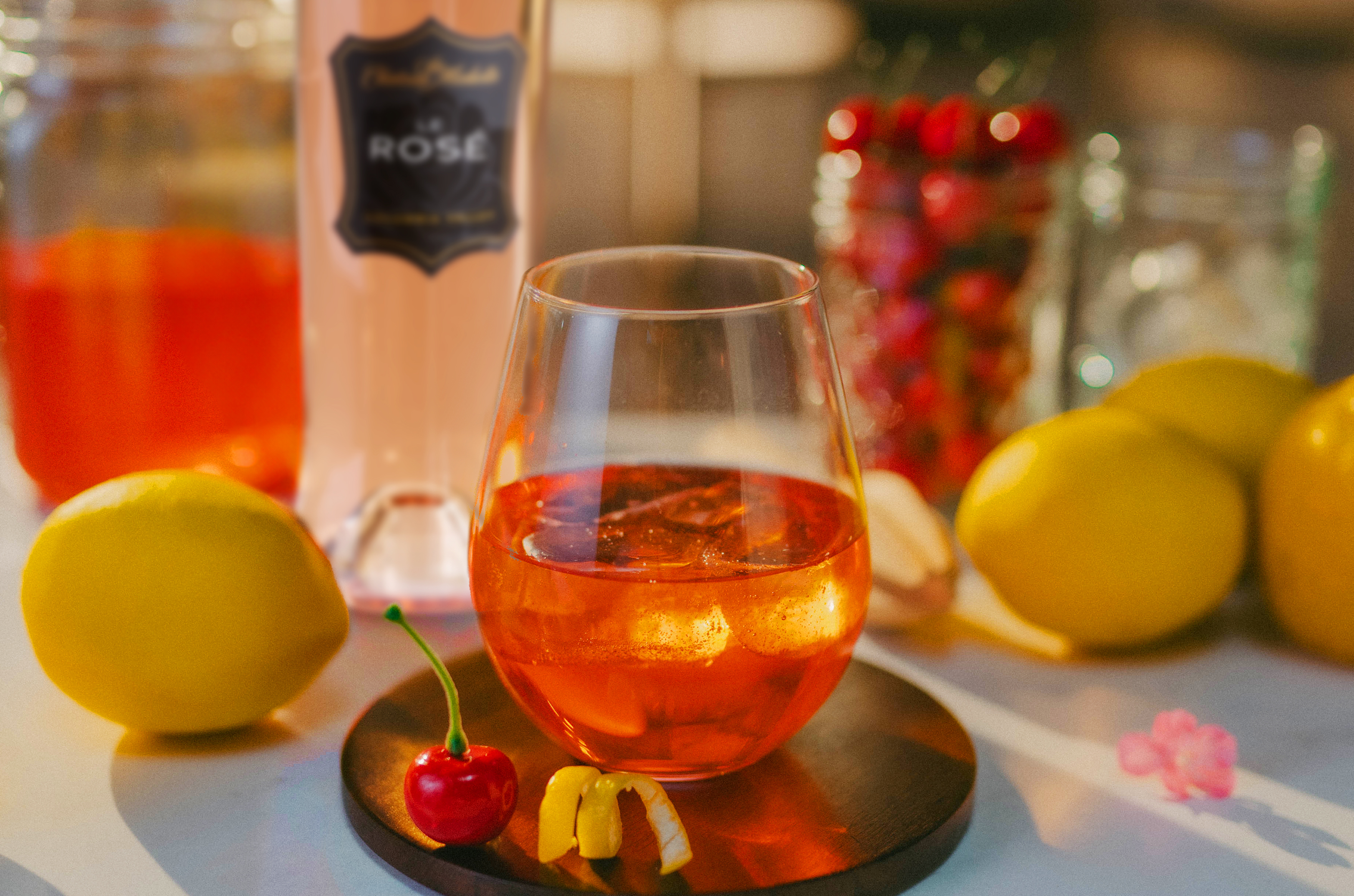 Cherry Blossom Rosé Cocktail