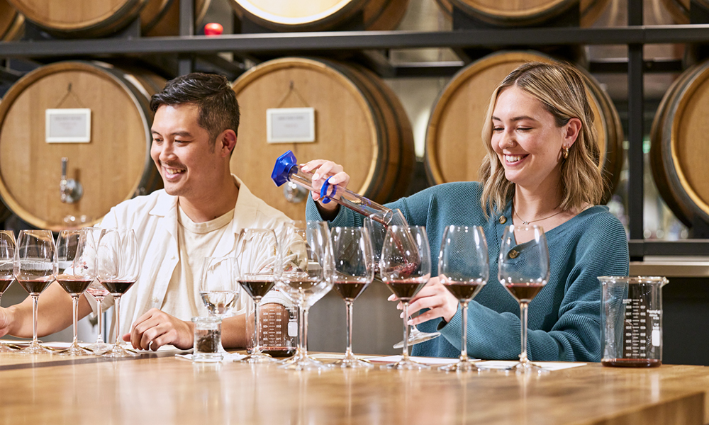 Wine Tasting Notes and Glasses on a Table