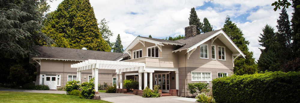 Back view of the Manor house