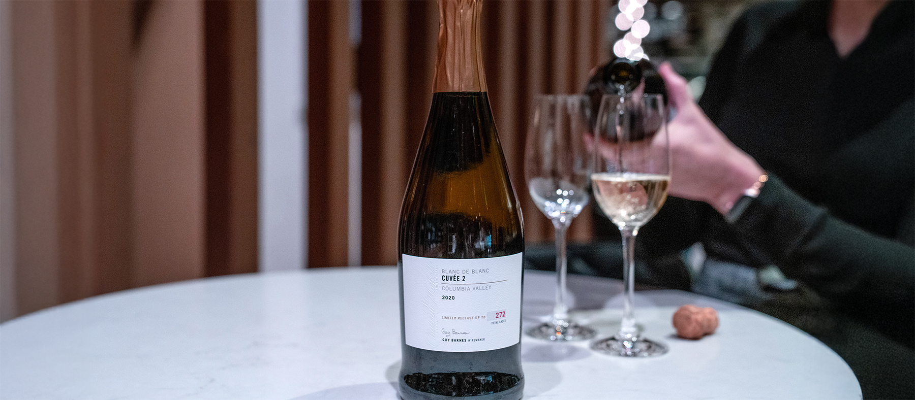 Bottle of Blanc de Blanc Cuvee 2