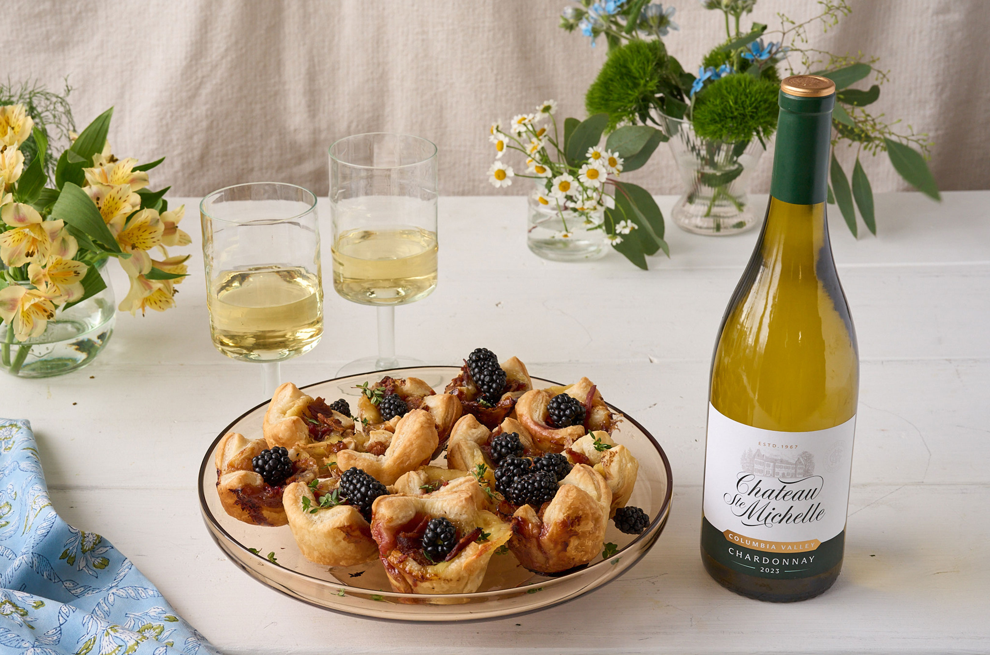 Bacon, Brie & Berry puff pastry