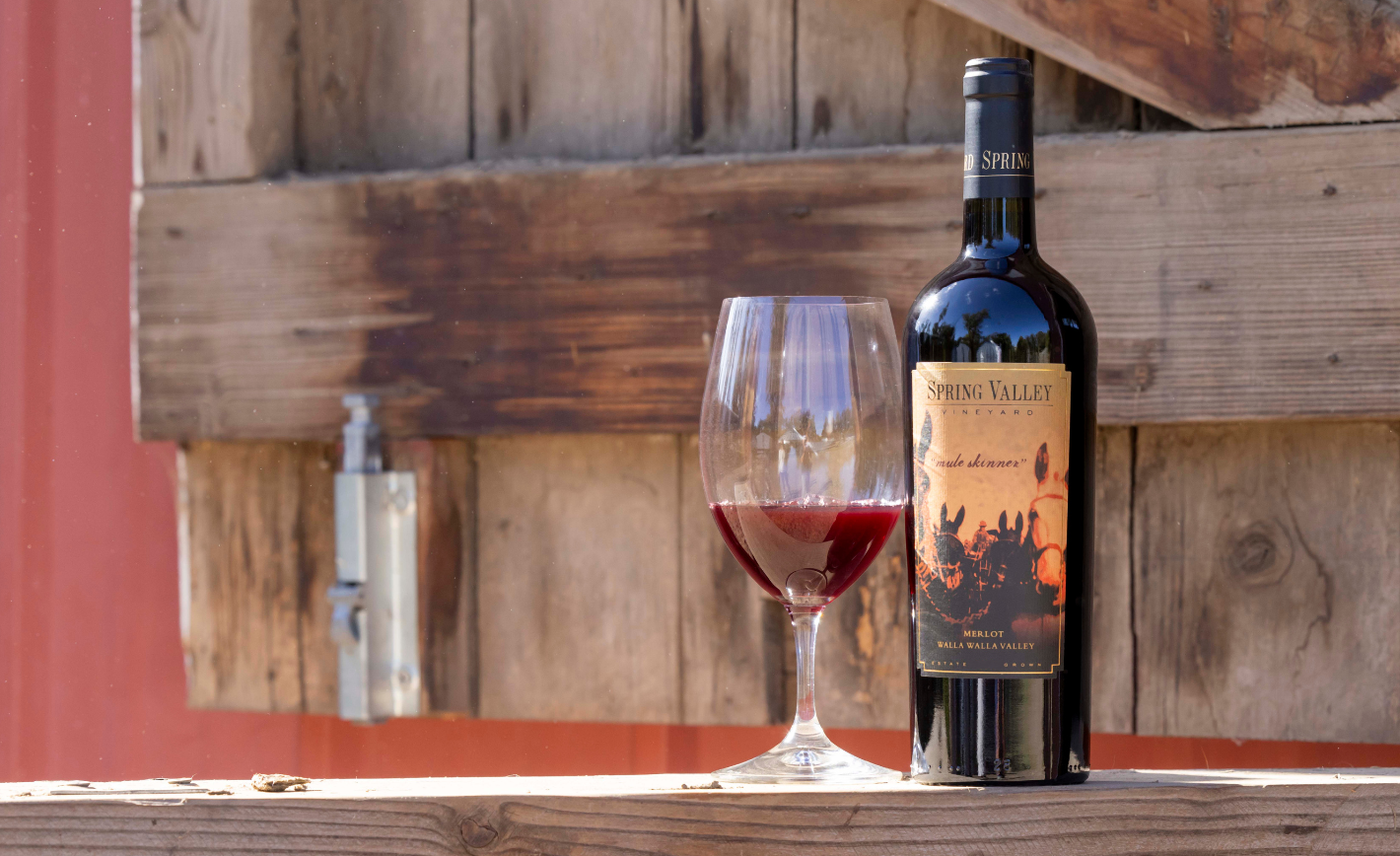 Bottle of Mule Skinner Merlot
