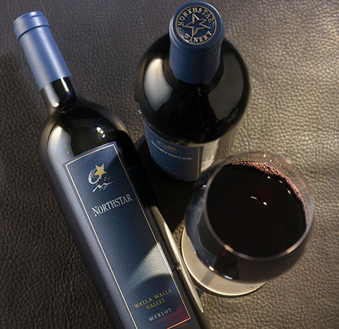 Bottles of Northstar wine