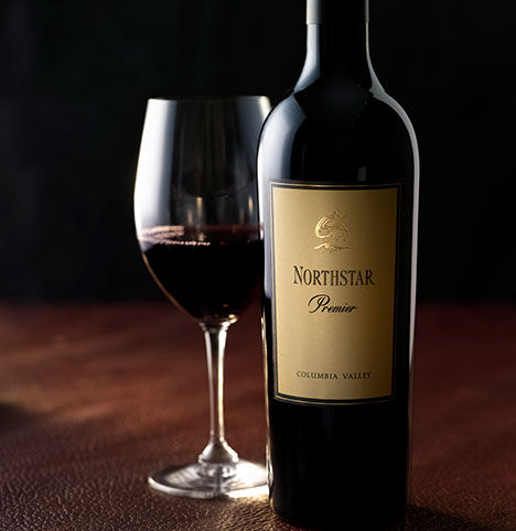 Bottle and glass of Northstar Premier