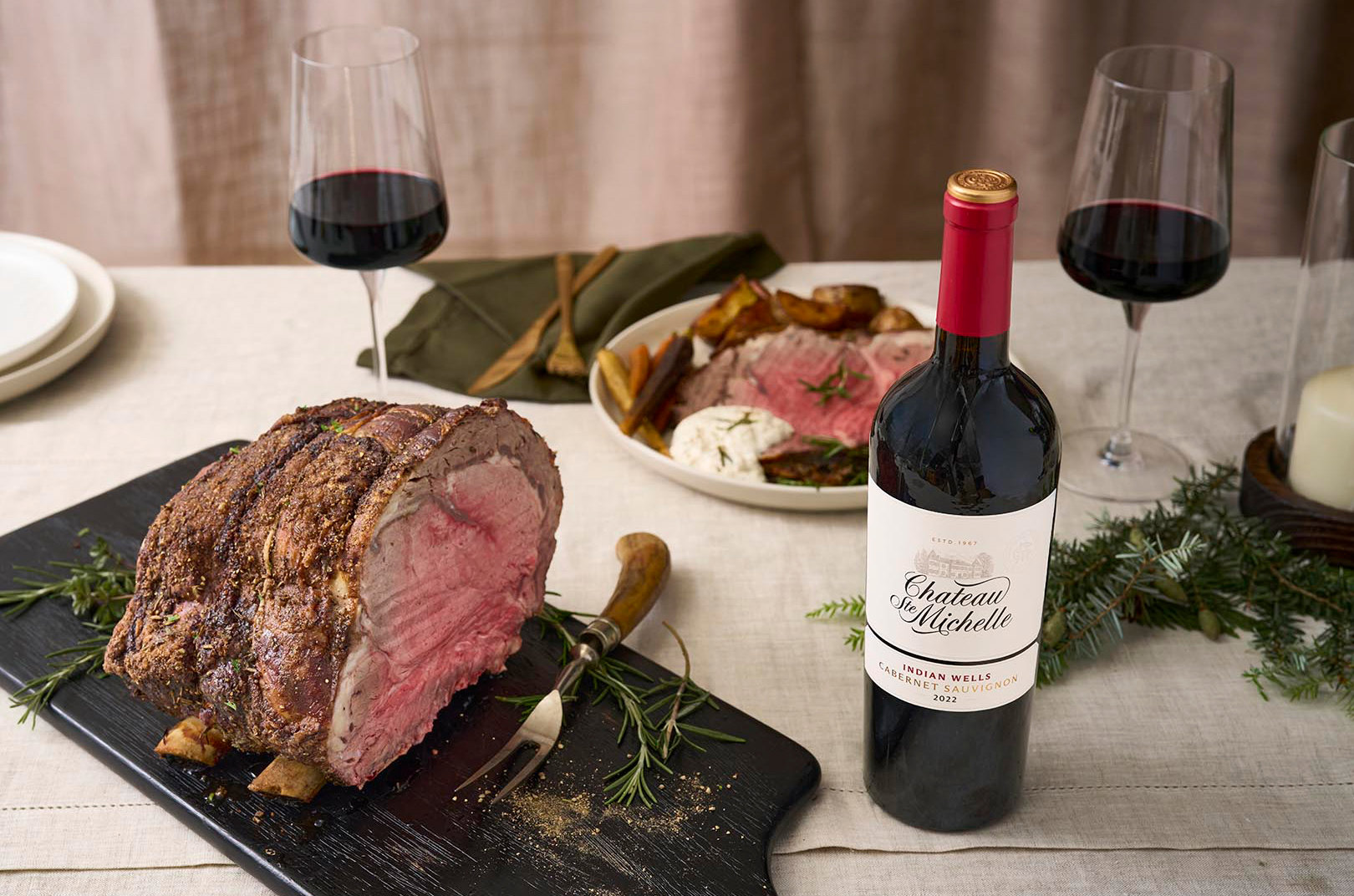 prime rib and cabernet sauvignon