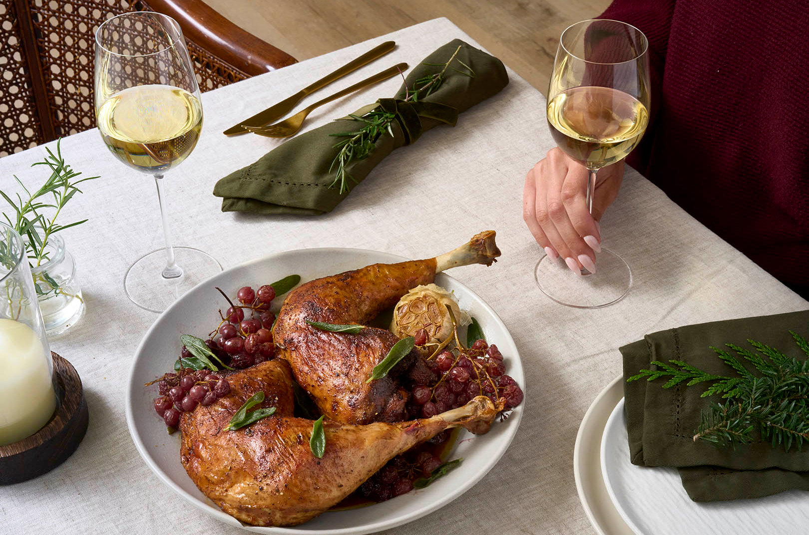 turkey and white wine