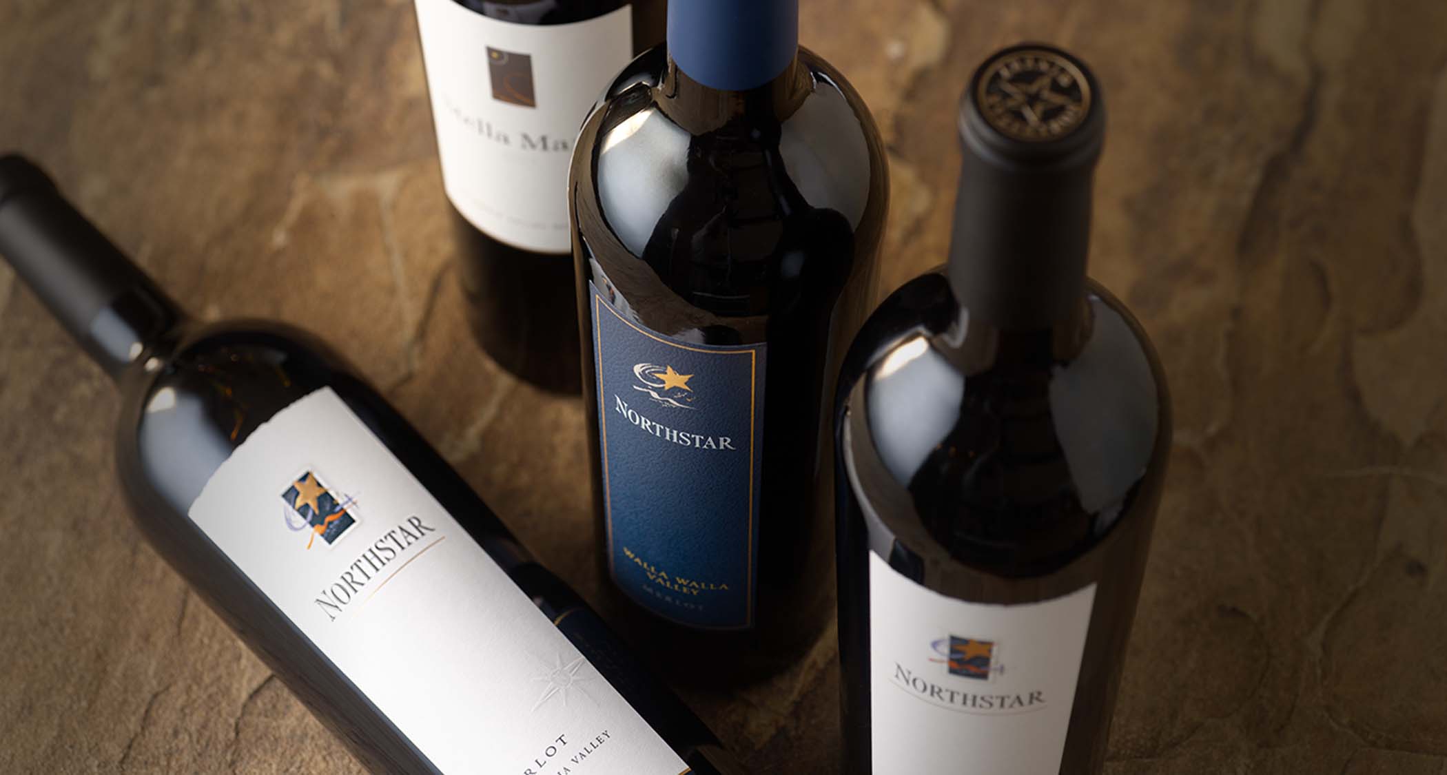 An array of Northstar wines on a table