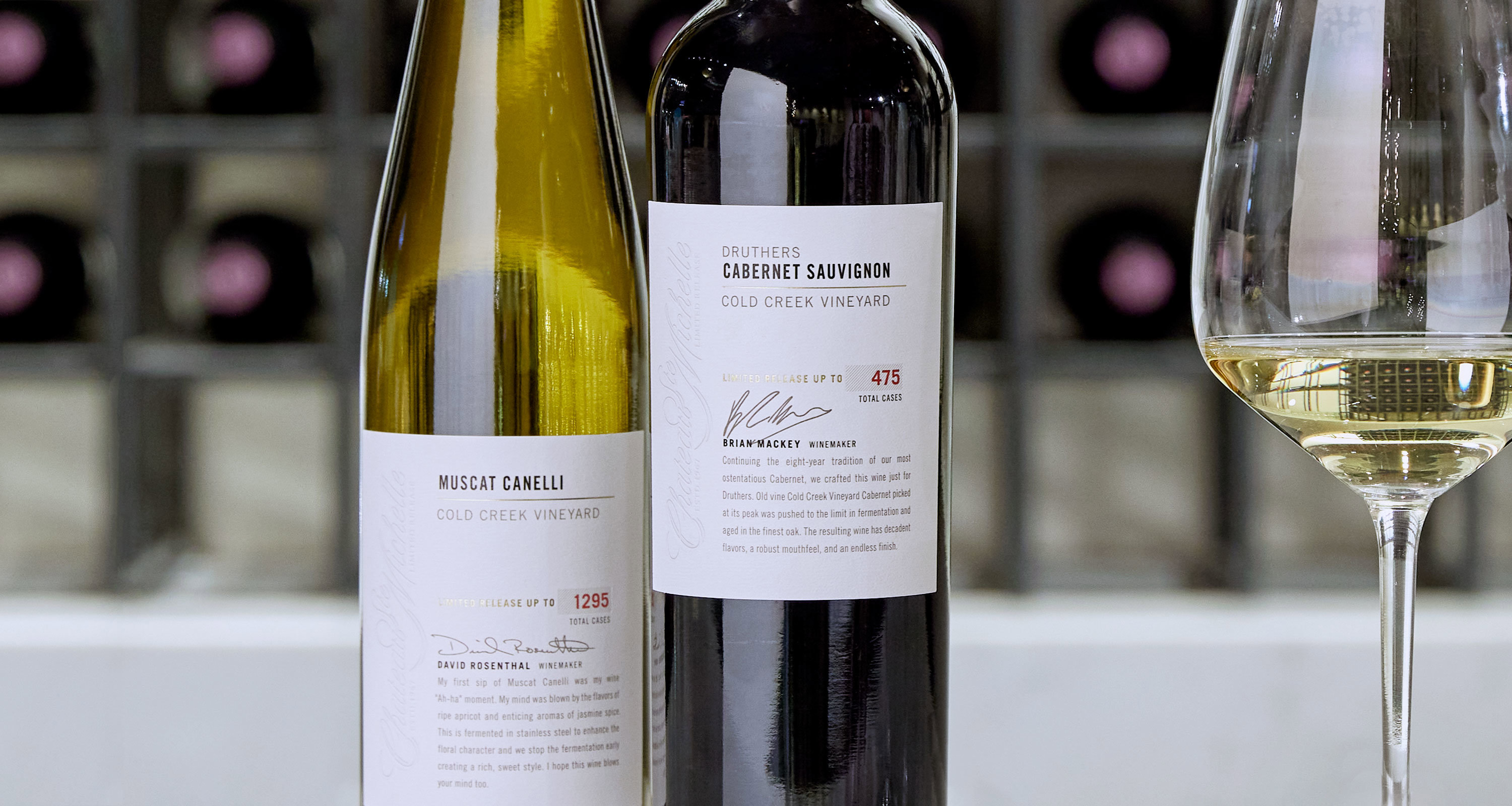 Bottles of Limited Release wine