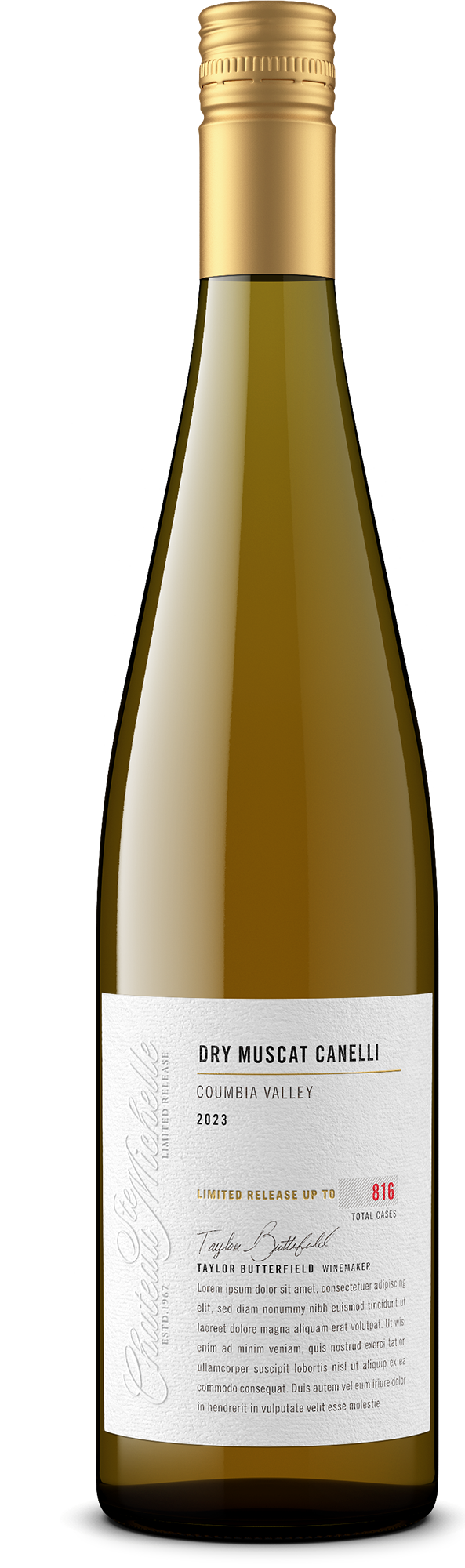 2023 Limited Release Dry Muscat Canelli
